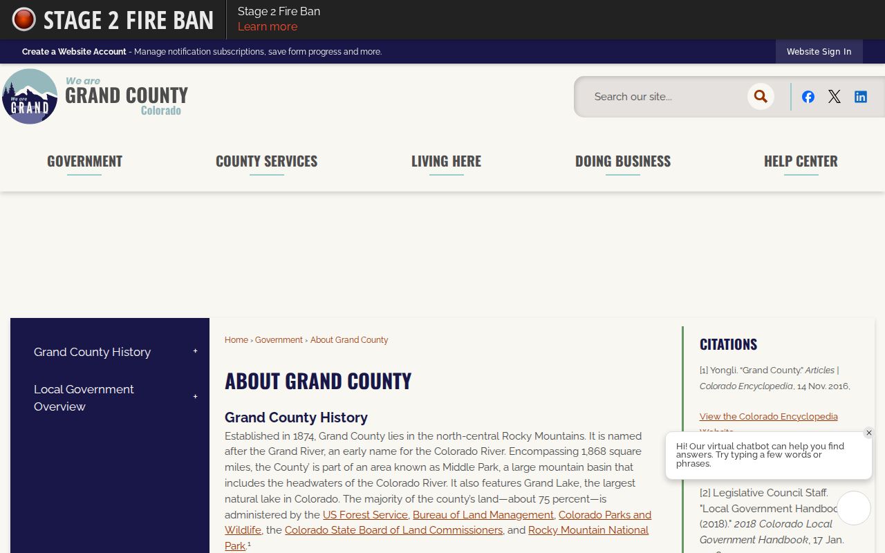 Grand County court docket county profile and geography